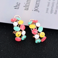 Picture of Fast Selling Colorful Zinc Alloy Stud Earrings Factory Direct Supply
