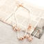 Show details for Inexpensive Zinc Alloy Rose Gold Plated Necklace and Earring Set for Girlfriend