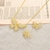 Picture of Sparkly Butterfly White Necklace and Earring Set