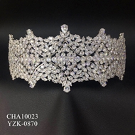 Show details for Impressive White Cubic Zirconia Crown with Beautiful Craftmanship