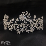 Show details for Wholesale Platinum Plated Cubic Zirconia Crown with No-Risk Return