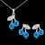 Picture of Trendy Platinum Plated Fashion Necklace and Earring Set with No-Risk Refund
