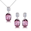 Show details for Need-Now Purple Zinc Alloy Necklace and Earring Set from Editor Picks