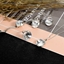 Show details for Wholesale Platinum Plated Swarovski Element 4 Piece Jewelry Set with No-Risk Return