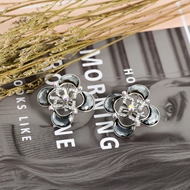 Show details for Moving Platinum Plated Swarovski Element Stud