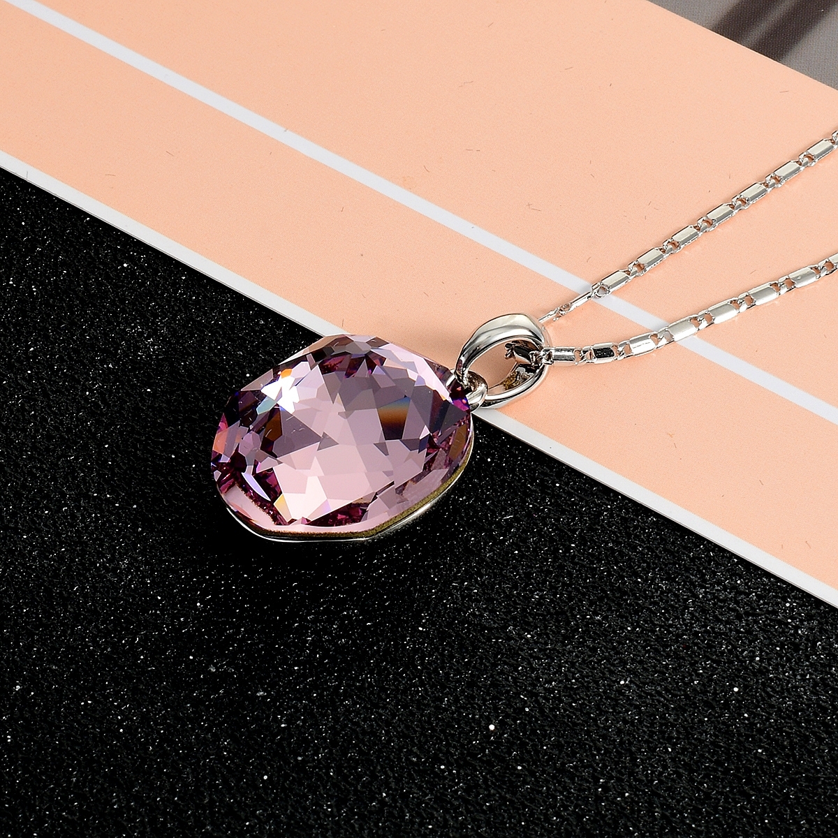 Charming Purple Zinc Alloy Pendant Necklace As a Gift