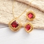 Show details for Nickel Free Gold Plated Zinc Alloy Necklace and Earring Set with No-Risk Refund