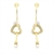 Picture of Inexpensive Gold Plated White Dangle Earrings from Reliable Manufacturer