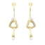 Show details for Inexpensive Gold Plated White Dangle Earrings from Reliable Manufacturer