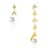 Picture of Bulk Gold Plated Cubic Zirconia Dangle Earrings with Speedy Delivery