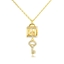 Show details for Hypoallergenic Gold Plated Delicate Pendant Necklace with Easy Return