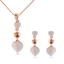 Show details for Need-Now White Zinc Alloy Necklace and Earring Set from Editor Picks