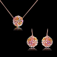 Picture of Classic Gunmetal Plated Necklace and Earring Set with Worldwide Shipping