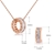 Picture of Charming White Copper or Brass Necklace and Earring Set As a Gift