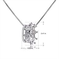 Picture of Trendy Platinum Plated Copper or Brass Pendant Necklace Online Shopping