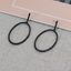 Show details for Fashion Black Dangle Earrings with Worldwide Shipping