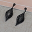Show details for Most Popular Artificial Crystal Gunmetal Plated Dangle Earrings
