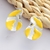 Picture of Featured Yellow Platinum Plated Stud Earrings with Full Guarantee