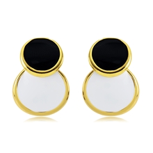 Show details for Classic Enamel Stud Earrings with Beautiful Craftmanship