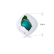 Picture of Zinc Alloy Green Stud Earrings with Low MOQ