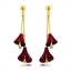 Show details for Good Enamel Gold Plated Dangle Earrings
