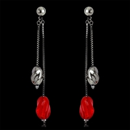 Picture of Zinc Alloy Enamel Dangle Earrings with Unbeatable Quality