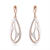 Picture of Hypoallergenic Gold Plated Enamel Dangle Earrings with Easy Return