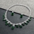 Picture of Wholesale Platinum Plated Green Necklace and Earring Set with No-Risk Return