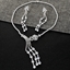 Show details for Stylish Big White Necklace and Earring Set