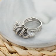 Show details for Affordable Platinum Plated Cubic Zirconia Fashion Ring