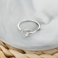 Show details for Copper or Brass White Fashion Ring in Exclusive Design