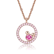 Picture of Eye-Catching Pink Cute Pendant Necklace with Member Discount