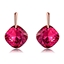 Show details for Pink Artificial Crystal Stud Earrings with Price