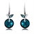 Picture of Pretty Artificial Crystal Platinum Plated Dangle Earrings