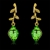 Picture of Bulk Gold Plated Green Dangle Earrings Exclusive Online