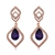 Picture of Classic Purple Dangle Earrings with Fast Shipping