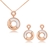 Picture of Affordable Rose Gold Plated White Necklace and Earring Set From Reliable Factory