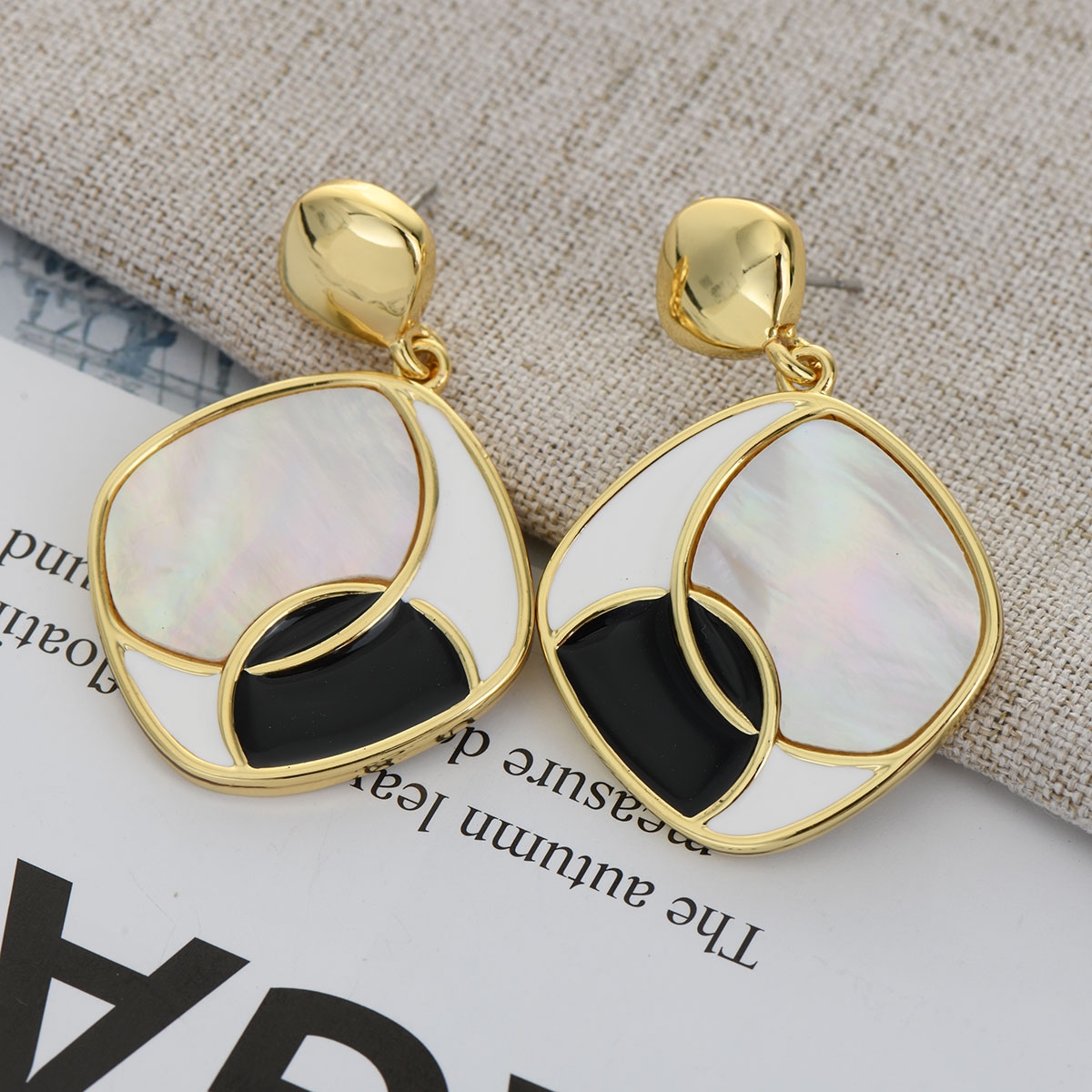 Classic Shell Dangle Earrings of Original Design