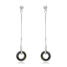 Show details for Copper or Brass Shell Dangle Earrings in Exclusive Design