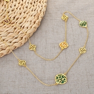 Picture of Classic Gold Plated Long Chain Necklace at Unbeatable Price