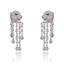 Show details for Copper or Brass Platinum Plated Dangle Earrings from Certified Factory