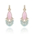 Picture of Copper or Brass Pink Dangle Earrings at Super Low Price