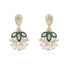 Show details for Designer Gold Plated Casual Dangle Earrings with Easy Return