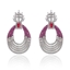 Show details for Good Quality Cubic Zirconia Platinum Plated Dangle Earrings