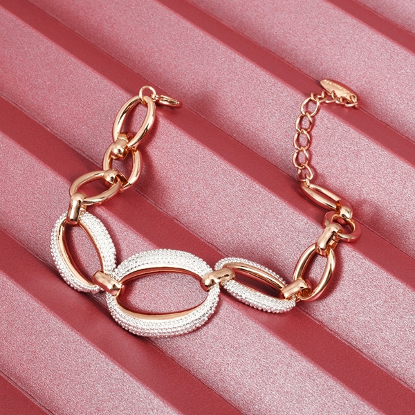 Picture of Bulk Rose Gold Plated Casual Fashion Bracelet Exclusive Online