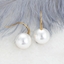 Show details for Charming White Artificial Pearl Dangle Earrings As a Gift