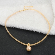 Show details for Copper or Brass Classic Pendant Necklace at Great Low Price