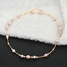Show details for Hypoallergenic Gold Plated fresh water pearl Pendant Necklace with Easy Return