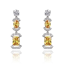Show details for Luxury Yellow Dangle Earrings with 3~7 Day Delivery