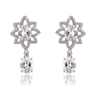 Picture of Nickel Free Platinum Plated Luxury Dangle Earrings Online Shopping